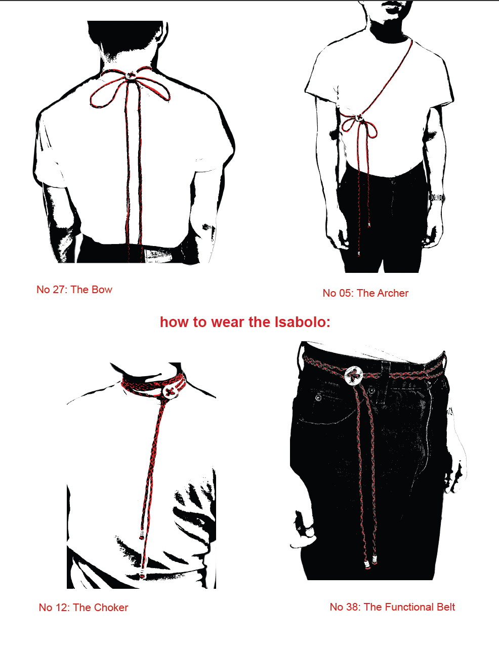 Button Bolo in Brass